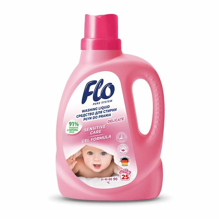 Flo Pure System Жидкость для стирки деликатного белья Delicate, 1 л