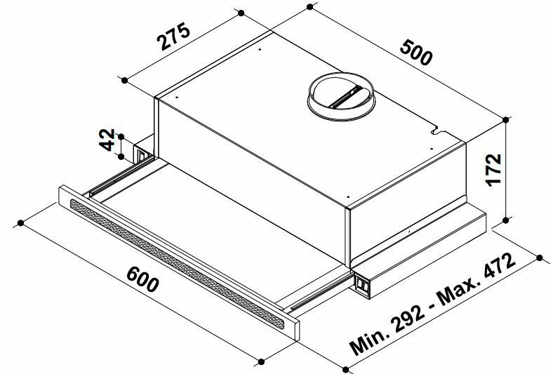 Встраиваемая вытяжка KORTING KHP 6637 GWX, официальная гарантия — фото 1