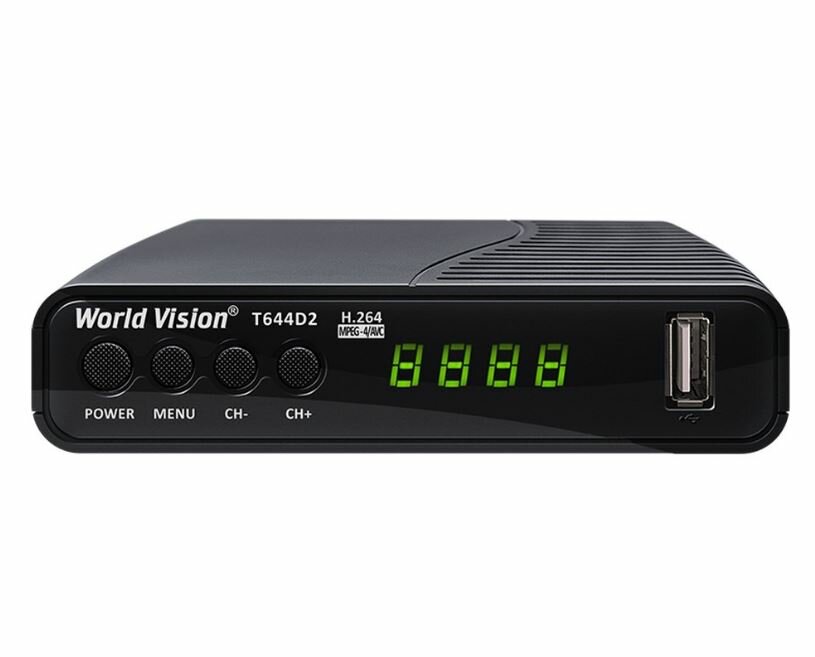 TV-тюнер World Vision T644 D2 (DVB-T/T2 DVB-C и FM радио) черный