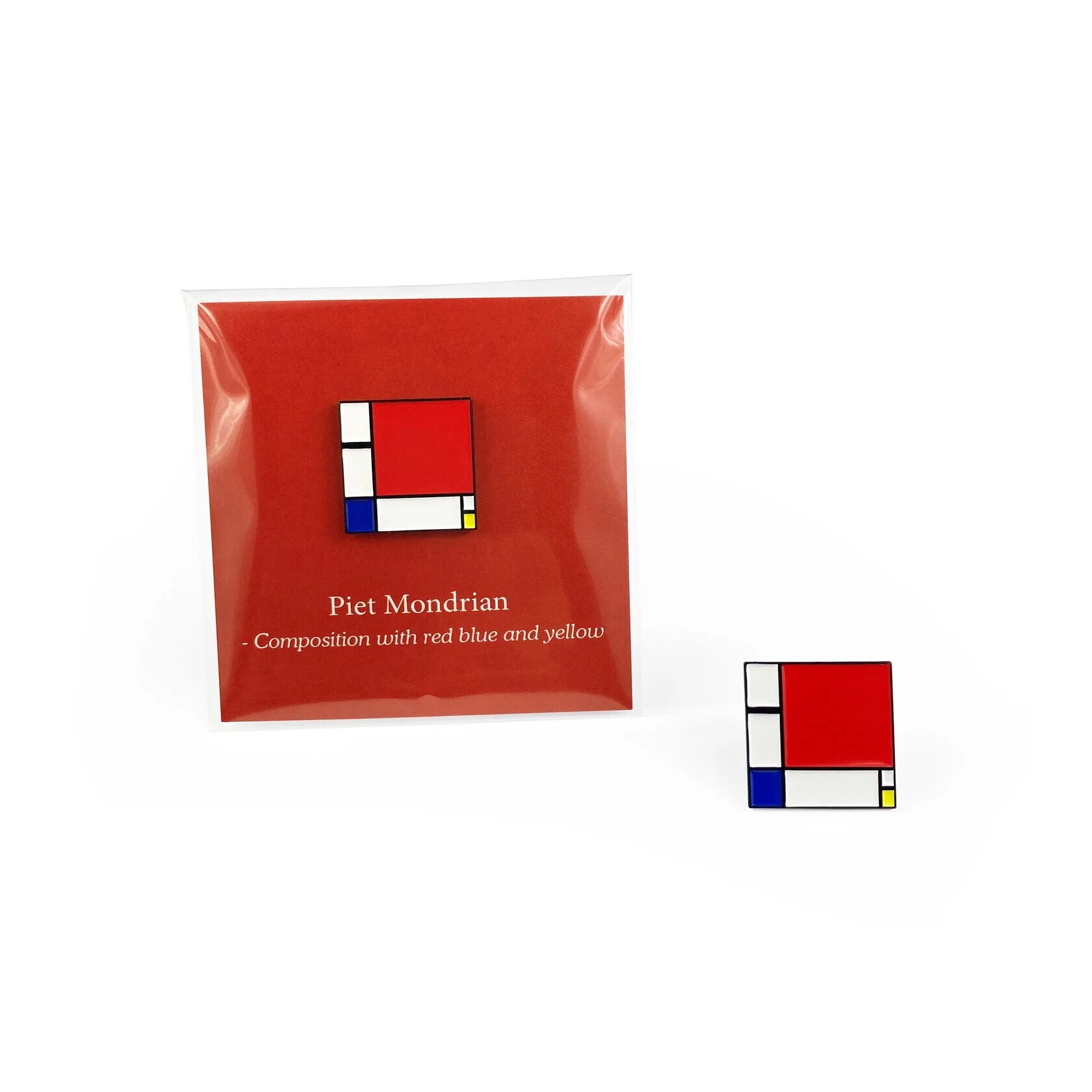 Значок металлический / Little Pins / Piet Mondrian / Картины / Искусство