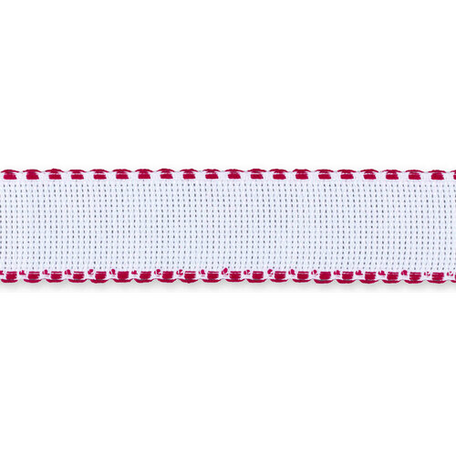 Канва GAMMA Aida14 Лента фасовка100хлопок белыйкрасный 35150см 1шт 212₽