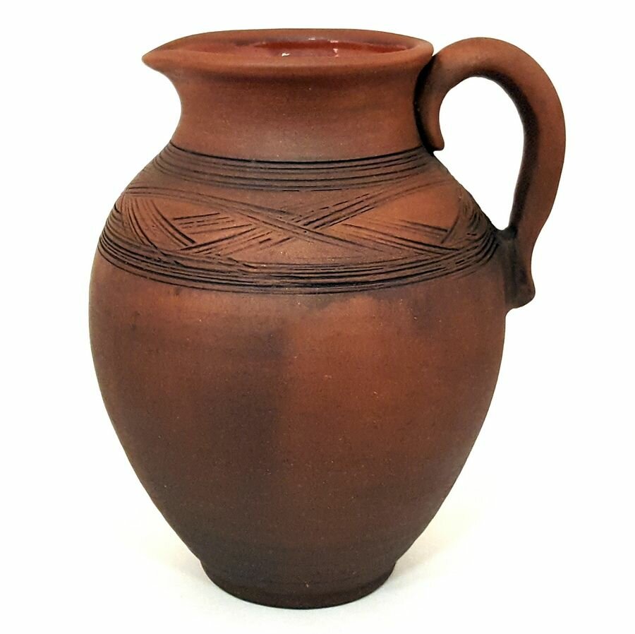 фото Кувшин для жидкости + глазурь, глина, керамика, ручная работа