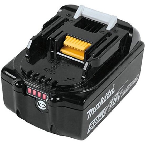 Аккумулятор Makita BL1850B (LXT 18В, 5Ач, инд. заряда), полиэт. пакет, 1 шт. (632G59-7)
