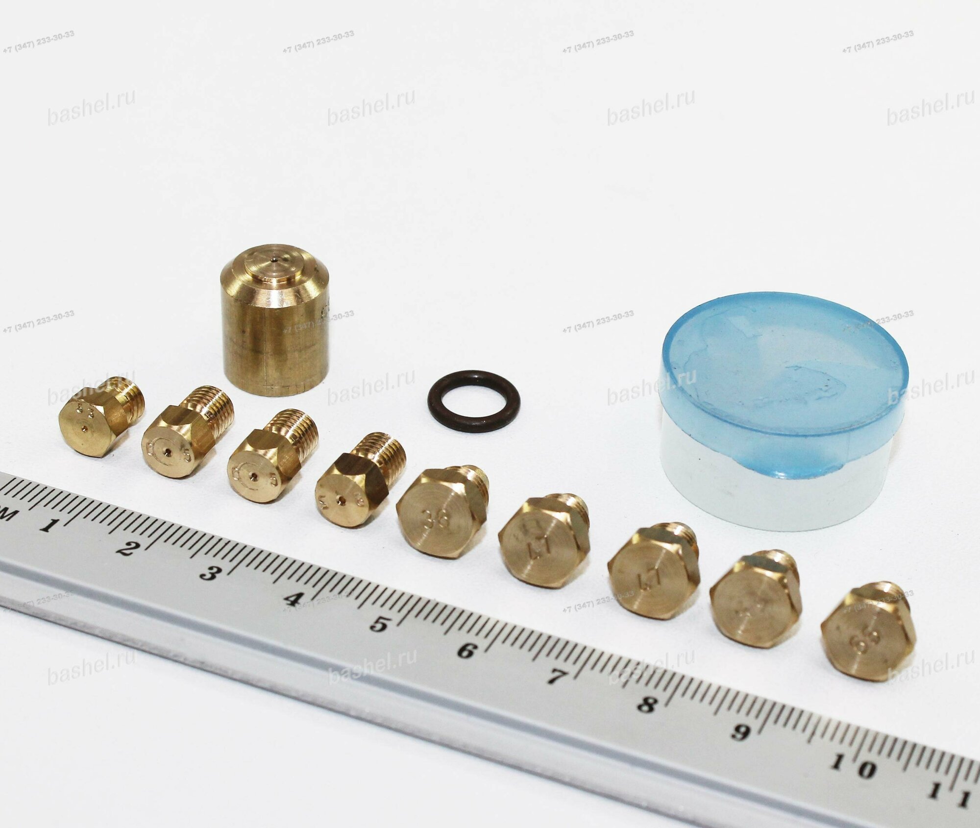 Набор сопел для перевода газовых плит без термостата на сжиженный газ Дарина 3000Па (Пропан С3Н8 GM141 GM241 GM341)