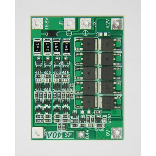 Защитная плата зарядного устройства литиево-ионной батареи 4S 40A Balance для аккумуляторов 18650 2 шт 959₽