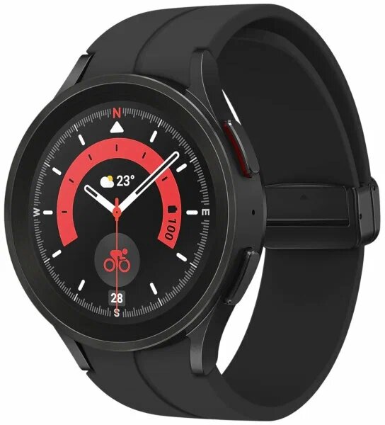 Умные часы Samsung Galaxy Watch5 Pro 45 мм GPS, черный титан