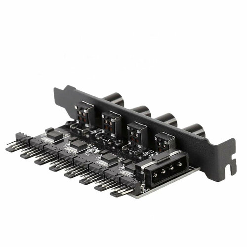 Контроллер скорости для 8 вентиляторов ругулятор оборотов кулеров от 1 до 8 вентиляторов 72W майнинг ферма 1350₽