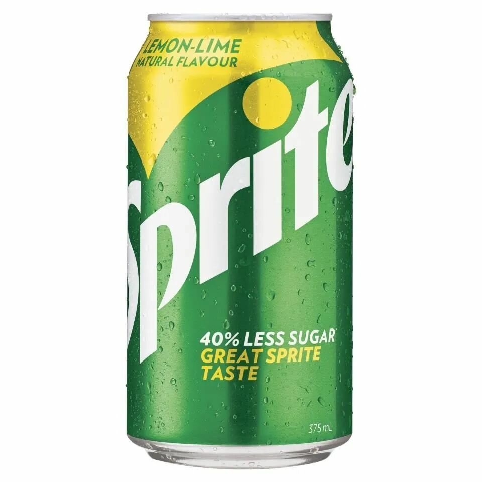 Sprite Lemon-Lime, 0.3 л, 24 шт, банка, газированный напиток Спрайт Лимон-Лайм, жб
