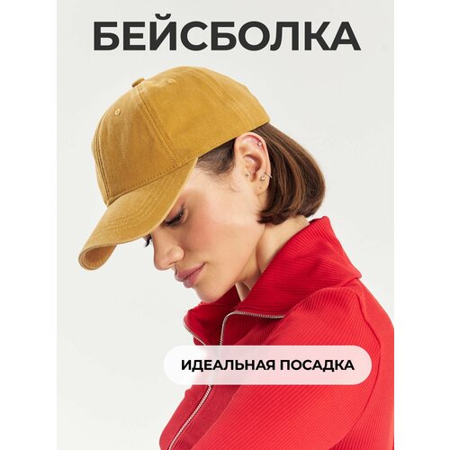 фото Бейсболка saya embra кэжуал для взрослых и детей, размер 56/60, желтый