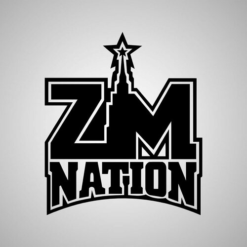Наклейка ZM Nation, черная
