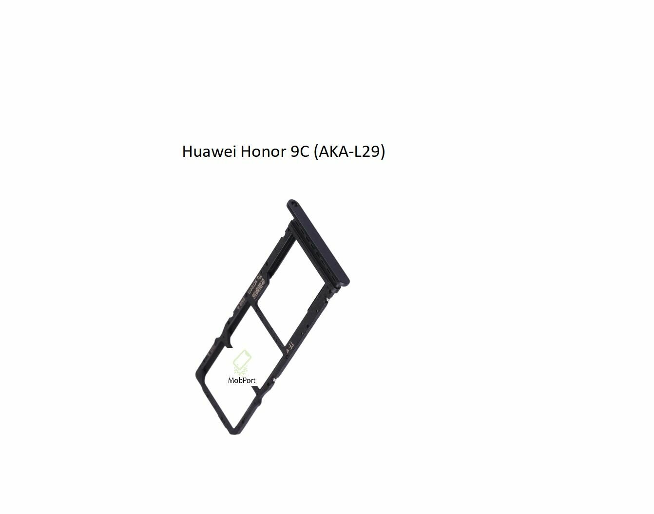Держатель SIM для Huawei Honor 9C (AKA-L29), Черный (Сим Лоток) — фото 1