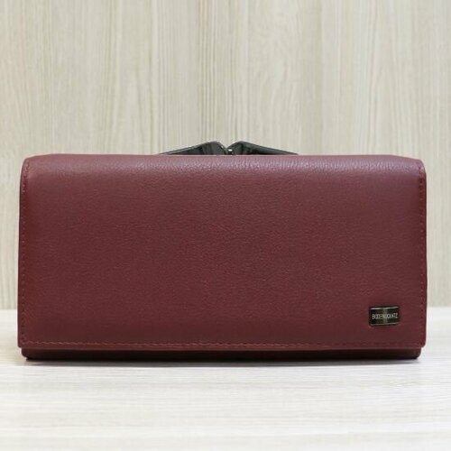 Кошелек , фактура гладкая, бордовый