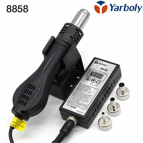 Станция паяльная для ремонта пластика 8858 с 3мя насадками YARBOLY 316000₽