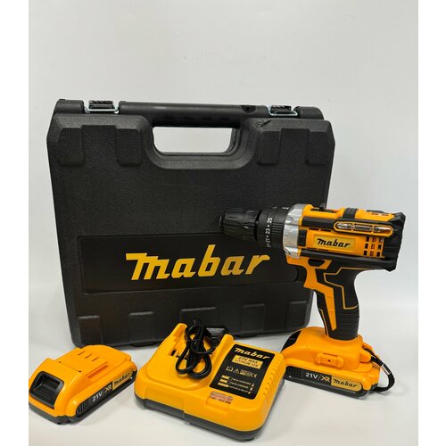 Дрель-шуруповерт 21V Шуруповерт аккумуляторный 21 В с набором 100 Нм 2 АКБ Li-ion 2 Ач 2 скорости 4999₽