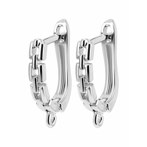 Швензы основа для сережек Цепочка бижутерный сплав серебристый 32-20013 444₽