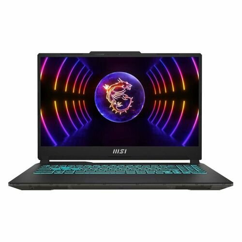 Ноутбук игровой MSI Cyborg 15 A13VF-1223XRU 9S7-15K111-1223 156 IPS Intel Core i5 13420H 21ГГц 8-ядерный 16ГБ DDR5 512ГБ SSD NVIDIA GeForce RTX 4060 для ноутбуков - 8 ГБ Free DOS черный 133990₽