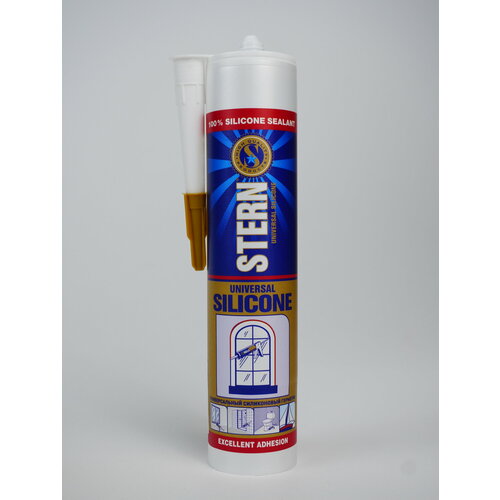 STERN Силиконовый герметик 280 мл универсальный коричневый 579₽