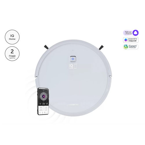 Робот пылесос Polaris PVCR 1226 WI-FI IQ Home GYRO белый 1699000₽