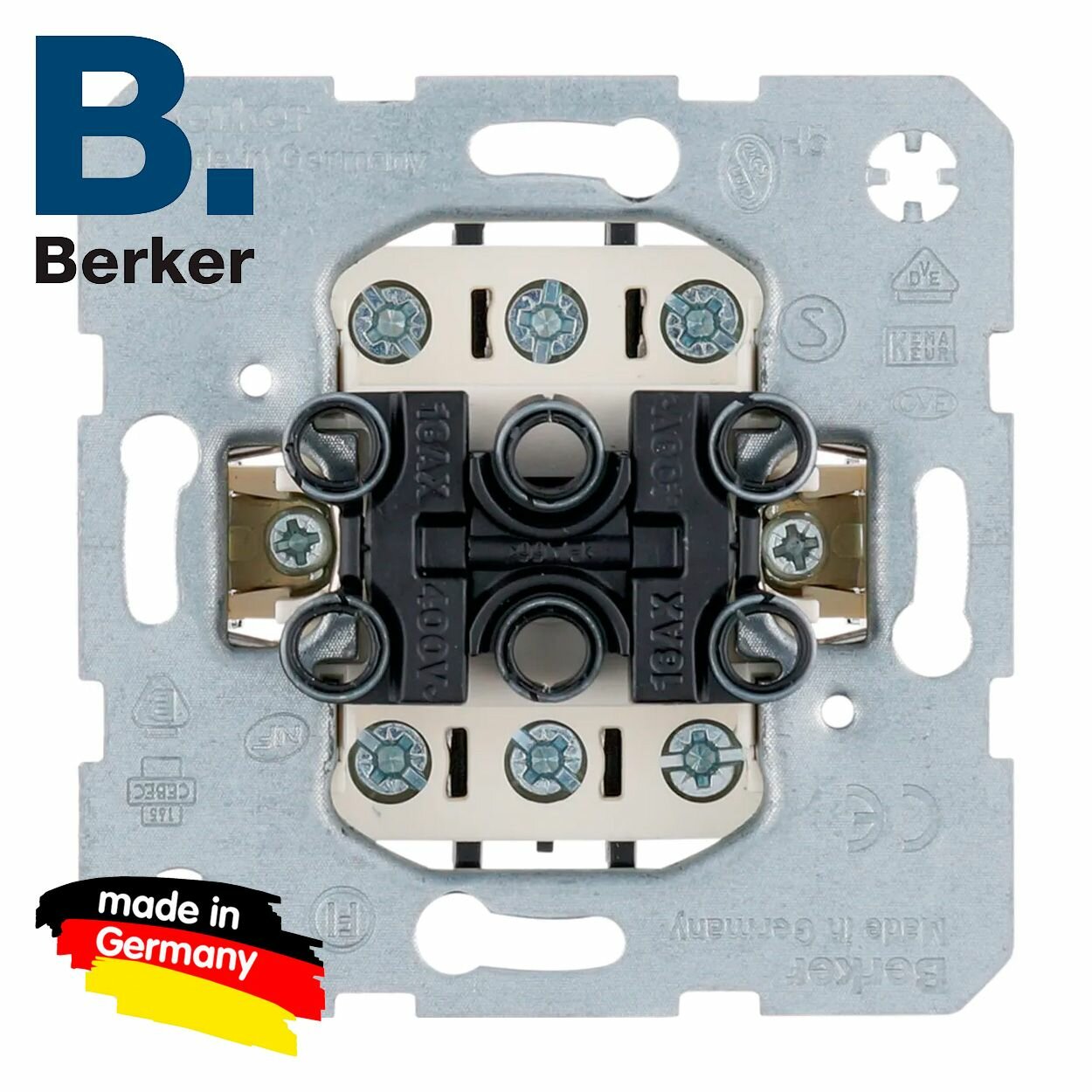 Выключатель 3-х клавишный, Berker, 633023