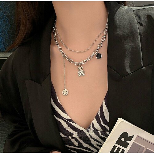 Цепь Stainless steel, длина 43 см, серебряный