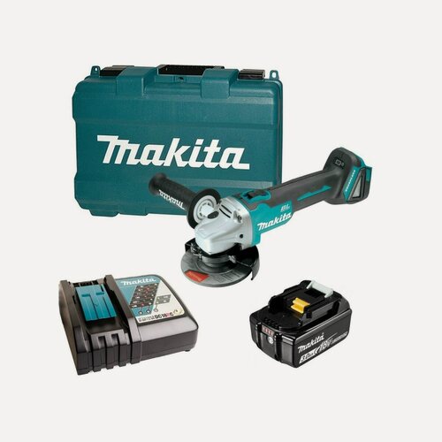 Изображение товара Аккумуляторная угловая шлифмашина Makita DGA504RF 125мм, 8500 Об. (1акк, З/У, Кейс)