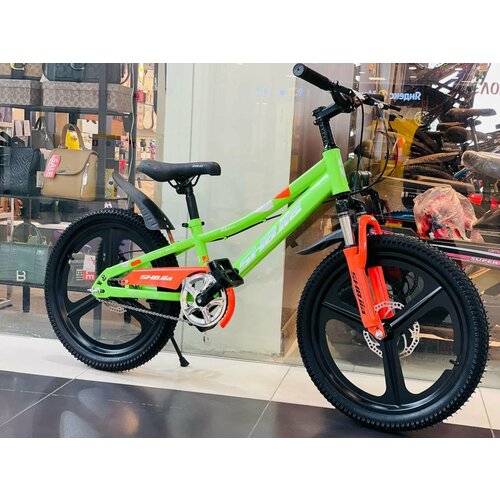 Велосипед горный скоростной Shabjia 1s 20 дюймов для мальчиков и девочек спортивный велик зеленый 16990₽