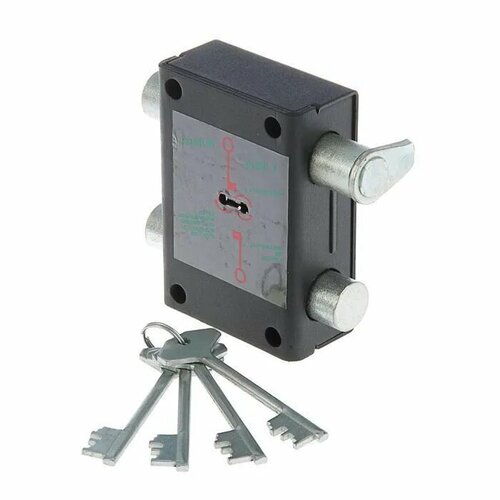 Замок дверной накладной РИФ-1 гаражный для металлических дверей