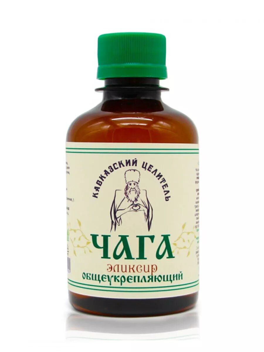 Эликсир на основе кавказских трав Общеукрепляющий с чагой
