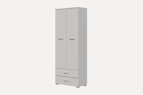 Изображение товара FUN (ФАН) шкаф СТ-4, 69 х 180 х 34 см, ЛДСП, 2 ящика, 2 двери, Белый