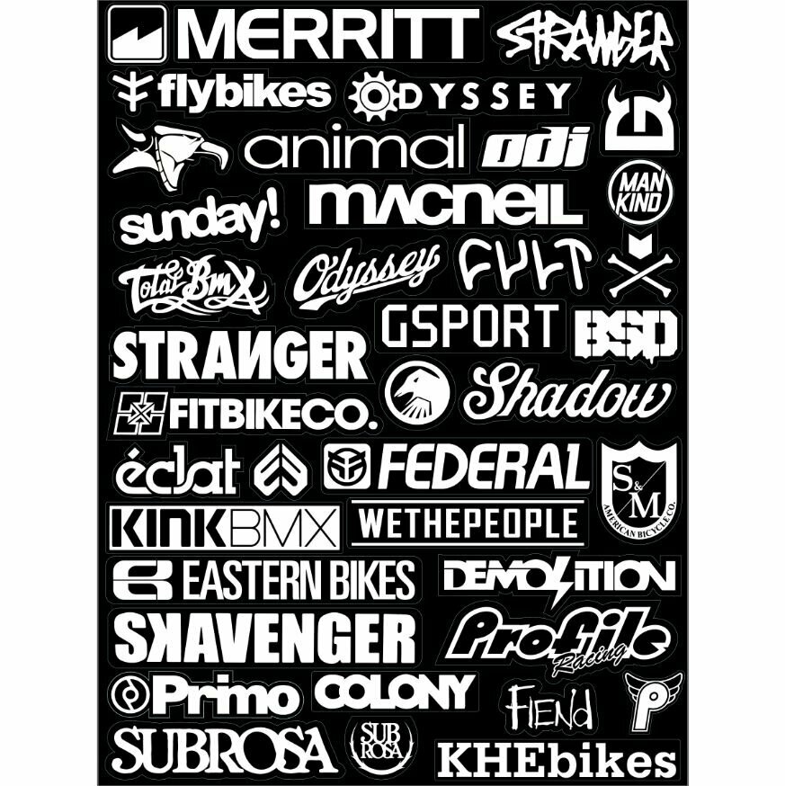 Стикерпак BMX Legends Ultimate Pack White