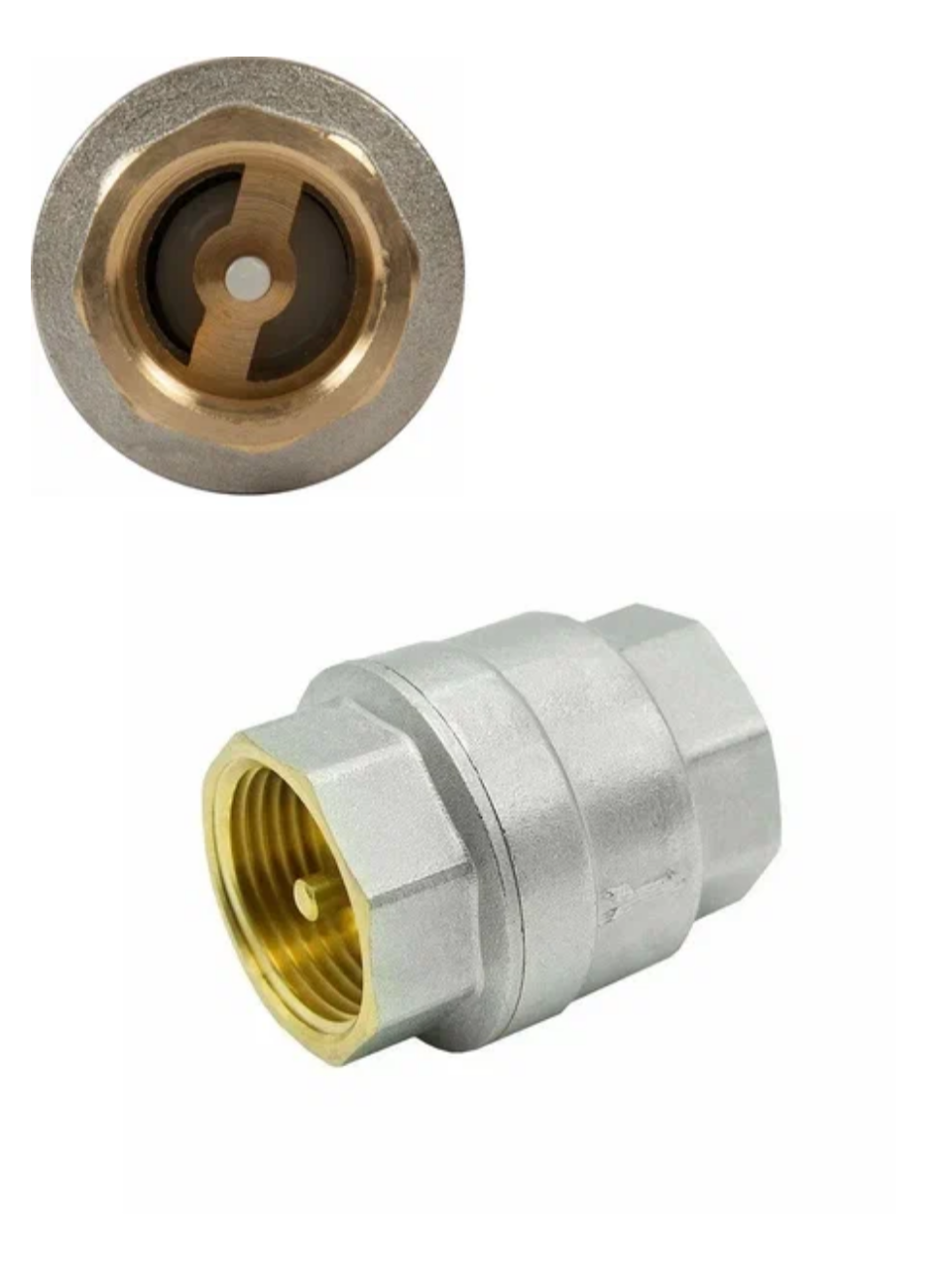 Обратный клапан HLV Латунный 3/4" для обеспечения безопасности и стабильности работы различных систем — фото 1