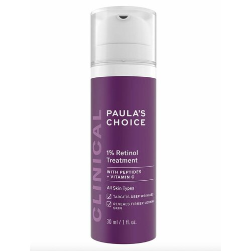Paula's Choice Омолаживающая сыворотка с ретинолом Clinical 1% Retinol Treatment with Peptides+Vitamin C 30 мл