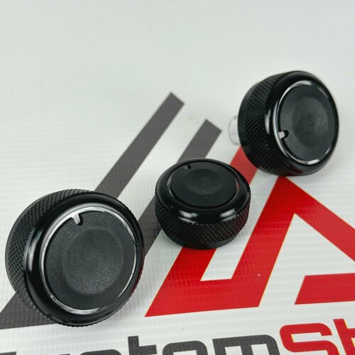 фото Ручки регулировки отопителя гранта, калина черный лак customshop