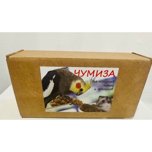 Лакомство для птиц и грызунов чумиза (колоски ) 1 коробка 150 г
