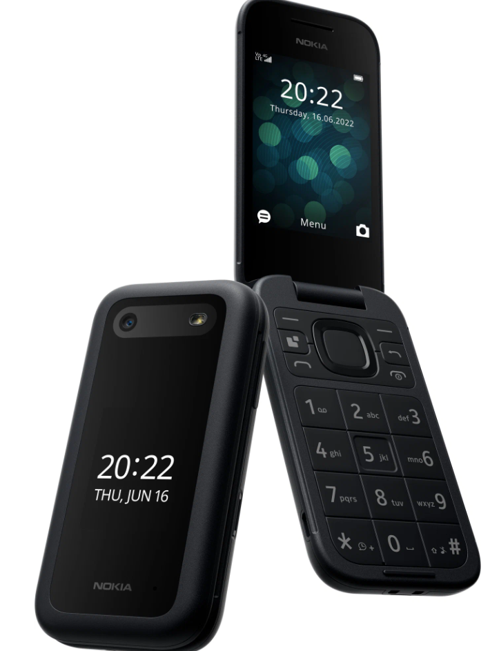 Сотовый телефон Nokia 2660 TA-1469 DS черный(4G,2*SIM,1.77"+2.8",320х240, mSD до 32Gb,0.3Мп,1450 мАч)