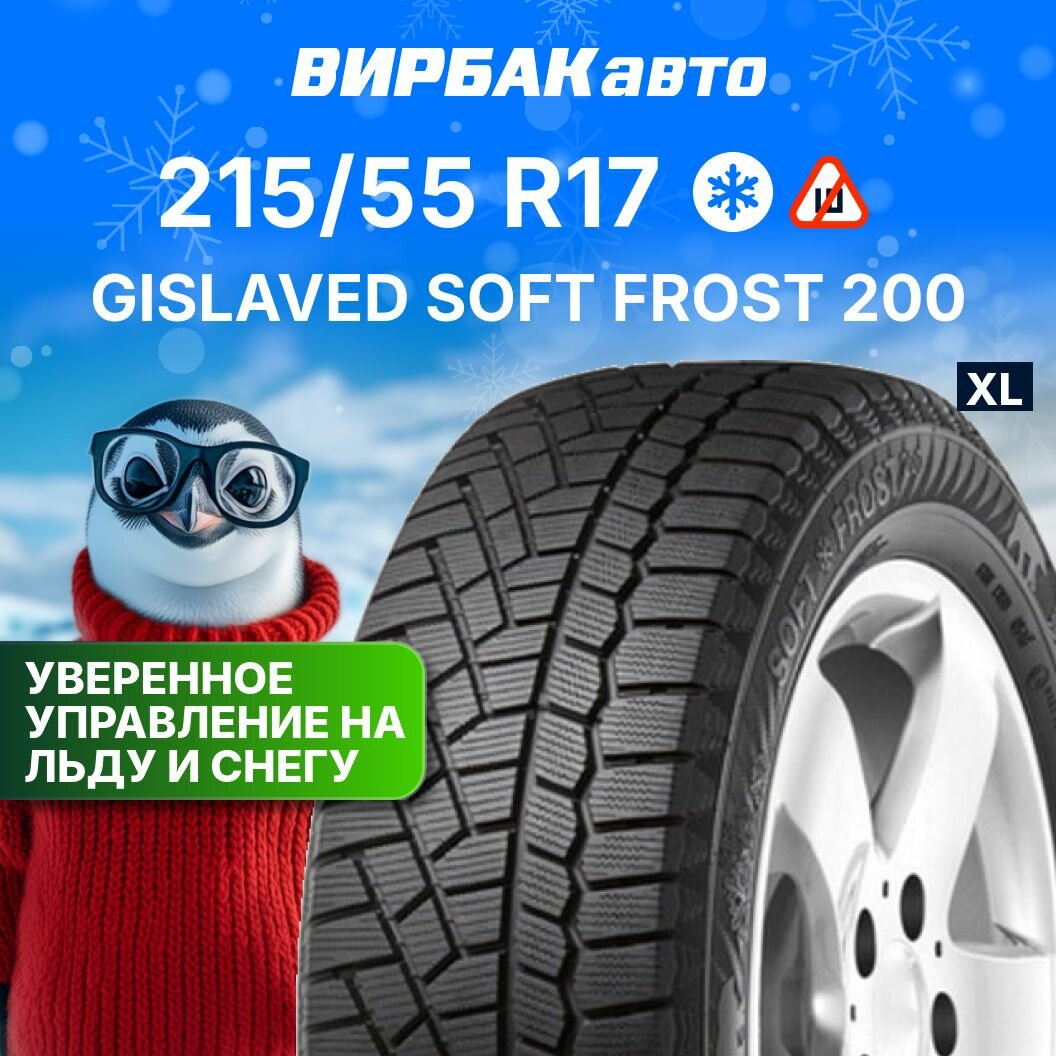 Зимние шины GISLAVED Soft Frost 200 215/55R17 98T XL