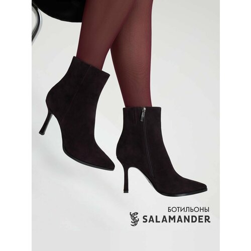 фото Ботильоны salamander, размер 36, бордовый