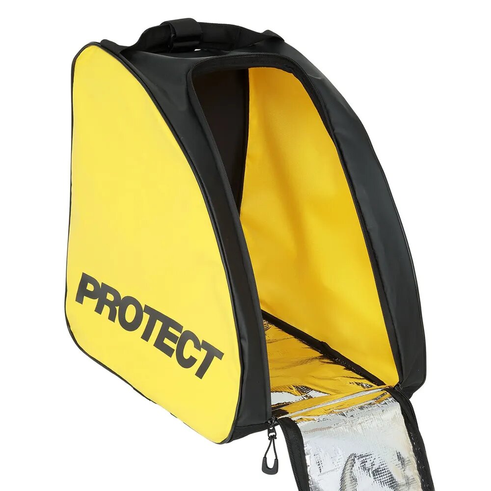 Сумка для горнолыжных ботинок и шлема 39х39х24 см PROTECT, желтая