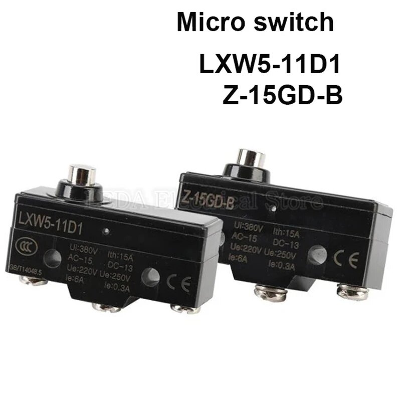 Микропереключатель LXW5-11D1/Z-15GD-B 380В 15А, LXW5-11D1