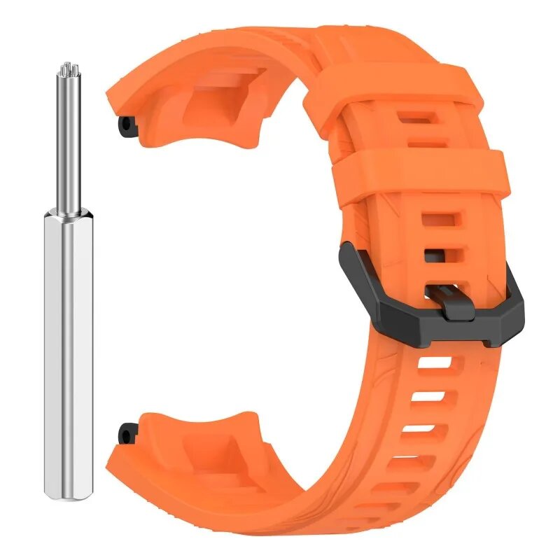 Силиконовый ремешок для Amazfit T-REX 3, Orange, For Amazfit T-Rex 3