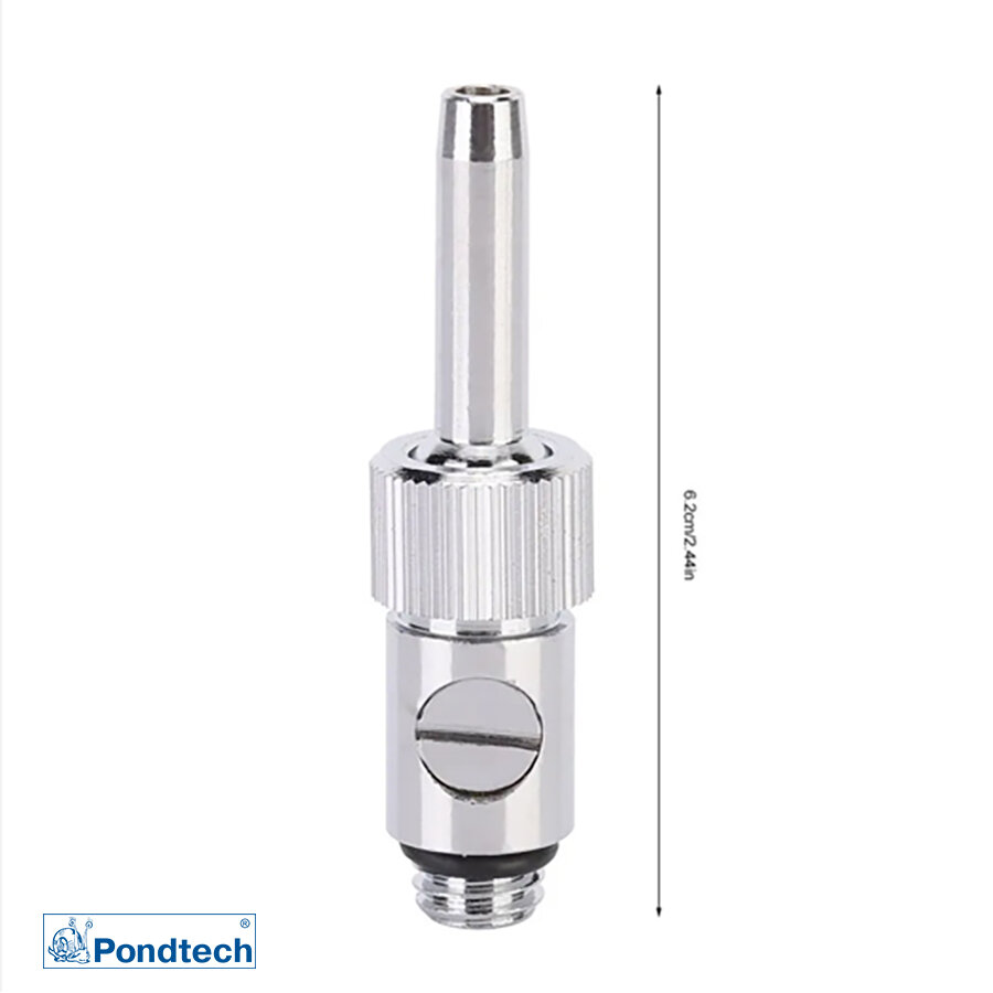 Фонтанная насадка, Pondtech, ZBM12S, одноструйная, высота струи 5м, хром — фото 1