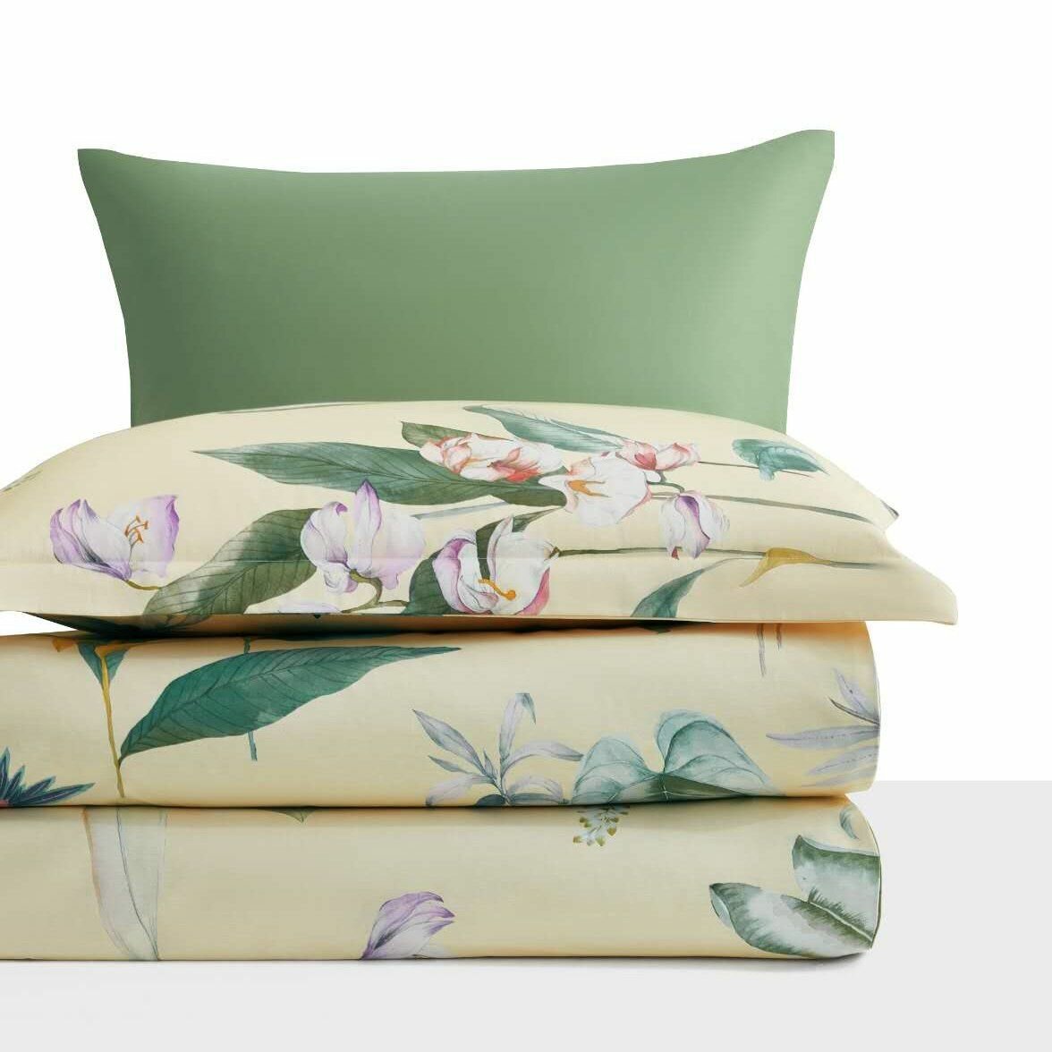 Постельное белье комплект 2 спальный Евро Arya Alamode Henna cotton 4 наволочки (50х70; 70х70) — фото 1