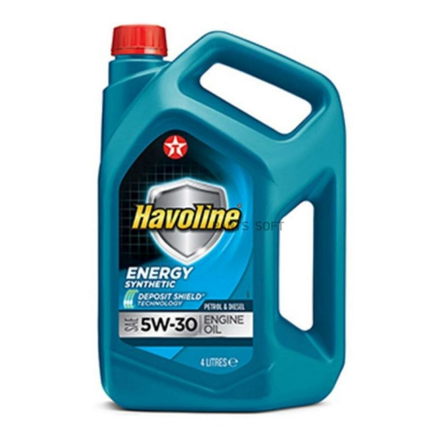 Масло моторное HAVOLINE ENERGY 5W30 4X4LP2 от официального дистрибьютора, производитель - TEXACO, артикул 840123MHE
