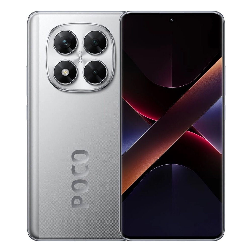 Смартфон Xiaomi POCO X7 12/512 ГБ Global, Dual nano SIM, серебристый