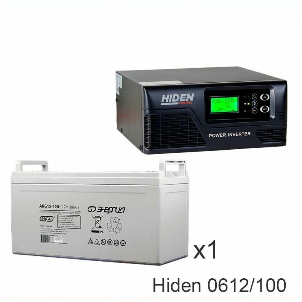 ИБП Hiden Control HPS20-0612 + Энергия АКБ 12 100