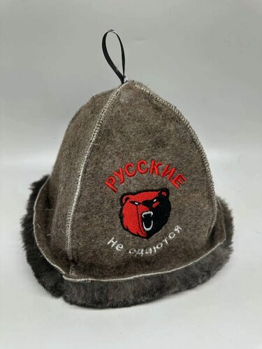 Изображение товара Шапка для бани и сауны из овчины