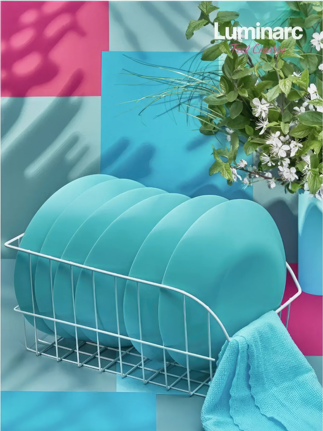 Тарелки глубокие Luminarc Zelie Light Turquoise, 20 см, 6 шт — фото 1