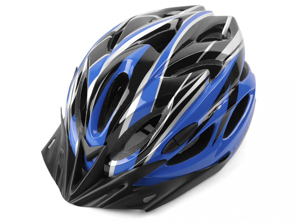 Шлем защитный VSH25 In-Mold черно-синий, (L) 58-62см взрослый