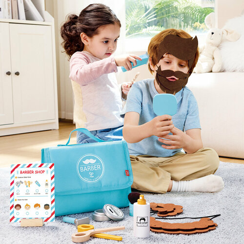 Игровой набор для игры в салон красоты Hape Профессии Барбершоп E3226_HP 4120₽