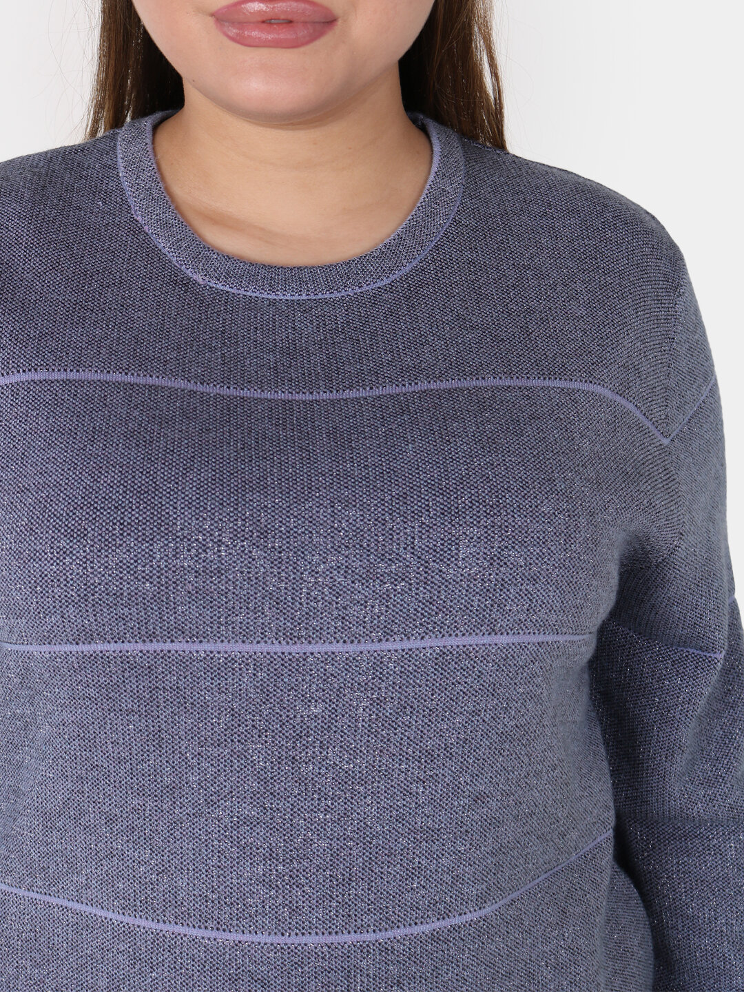 Свитер размер One Size, , синий меланж — фото 1